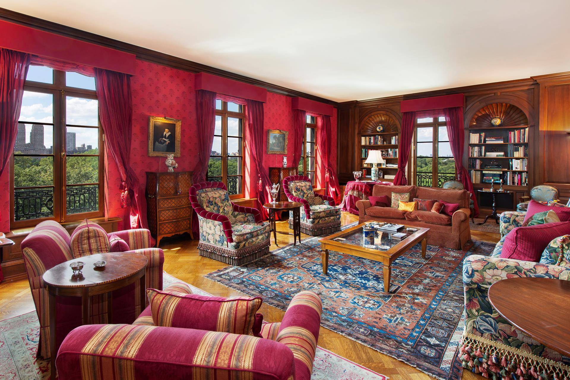 SWEEPING VIEWS OF CENTRAL PARK AND OR THE FRICK GARDENS Rarely available and magnificent 9 into 8 room, high floor, front corner residence in one of the city's most premier ...
