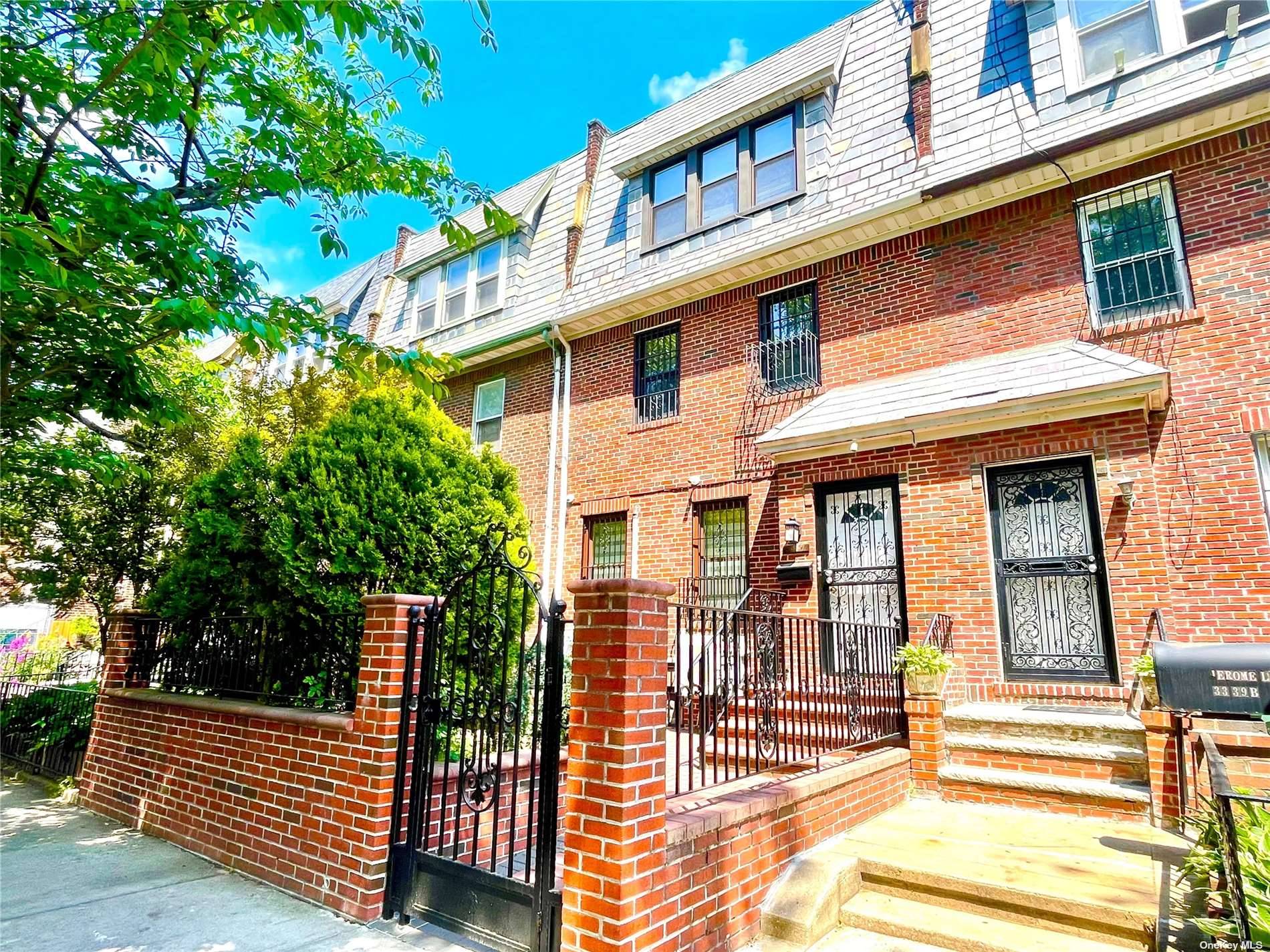 Introducing a pristine, 3 FAMILY solid brick VACANT beautiful house in excellent condition in prime location just off Northern Blvd.