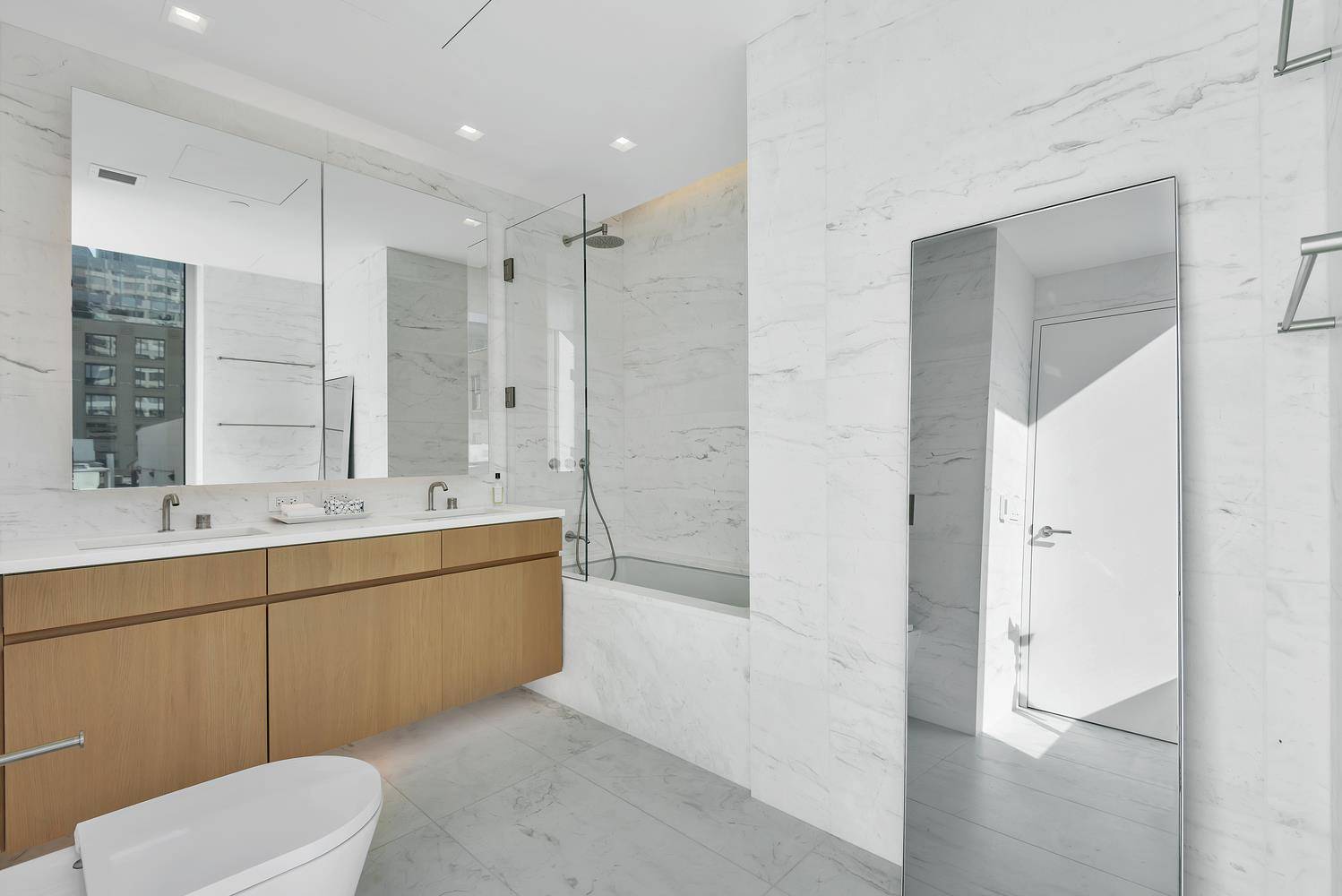 south West and north facing Corner two bedrooms with washer and dryer and two and half baths with wrapped around oversized windows provide ample sunlight from every directions.