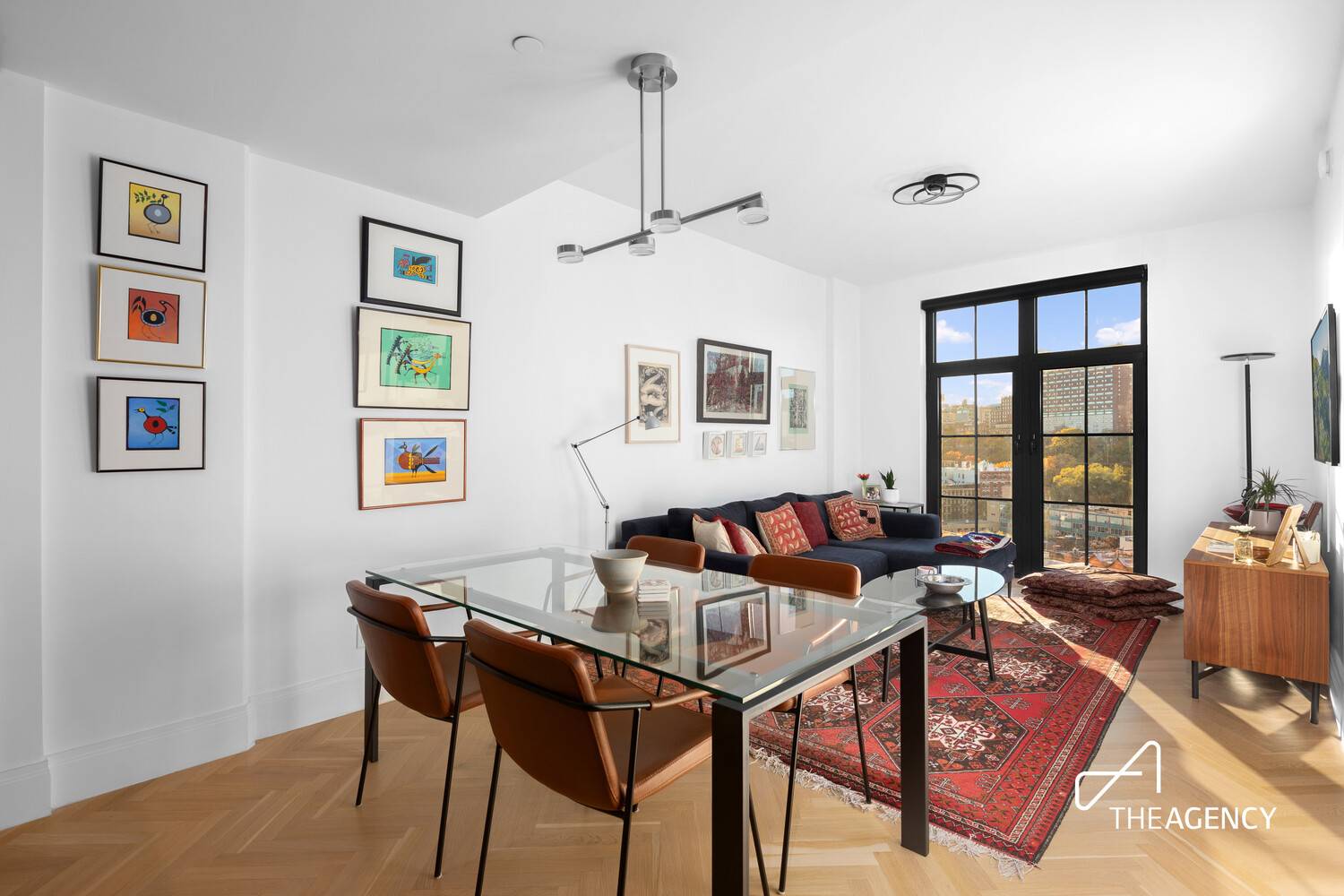 High Floor West Facing Luxury Condo 1BR Den.