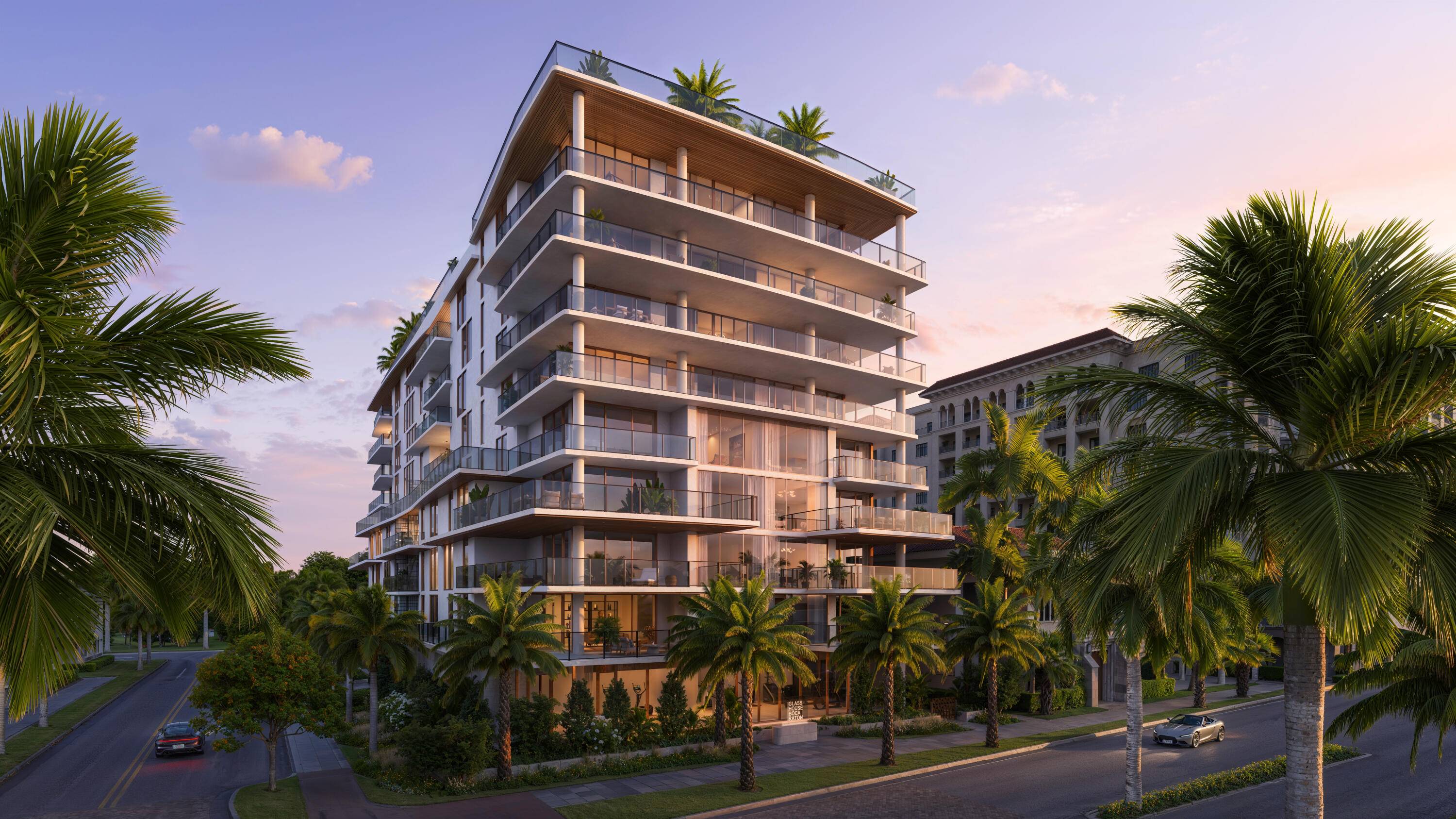 Experience unparalleled luxury in the first modern glass house building with a rooftop oasis in downtown Boca Raton.