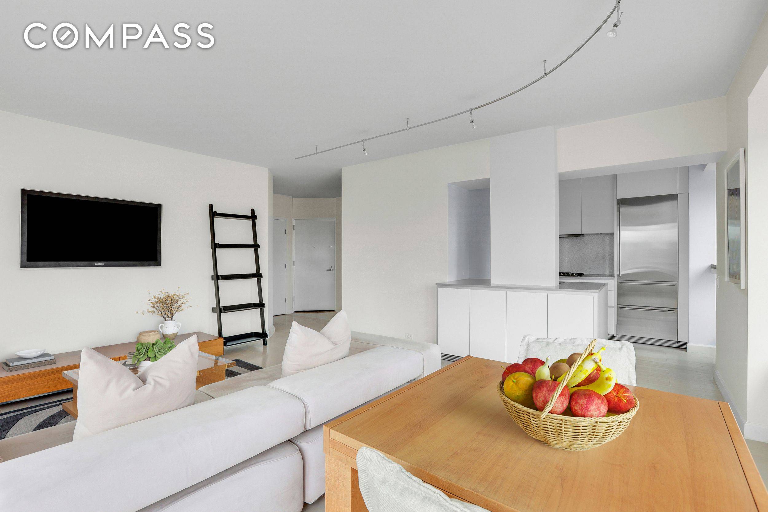 Experience sophisticated urban living in this beautifully renovated corner unit with sun drenched Eastern and Northern exposures of the Manhattan skyline.