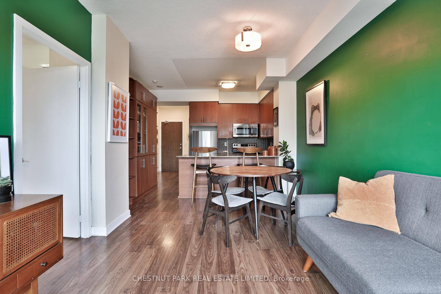 Spacious condo offers comfortable downtown living in a well maintained mid rise building feat.