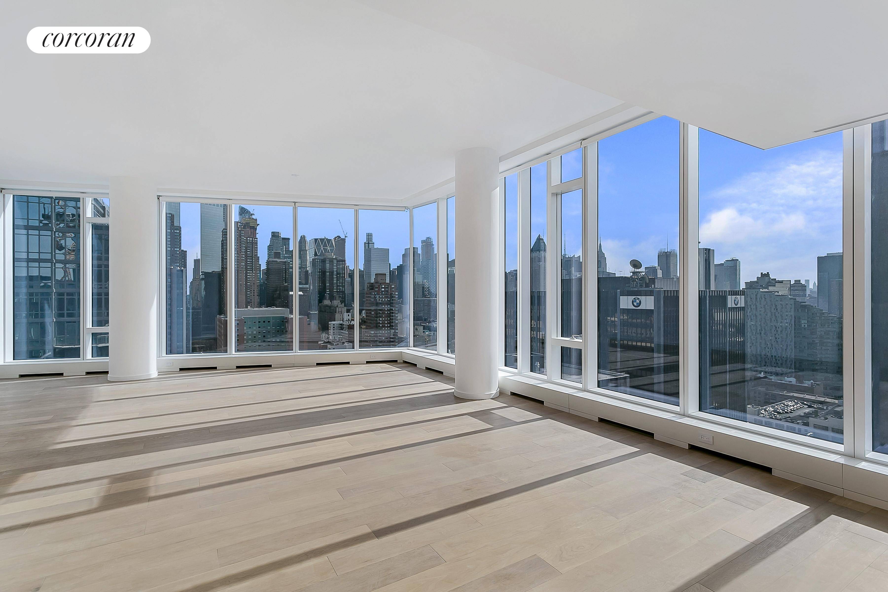 This spectacular 2, 457 square foot corner three bedroom, three and a half bath residence designed is wrapped in floor to ceiling windows showcasing city views to the south and ...