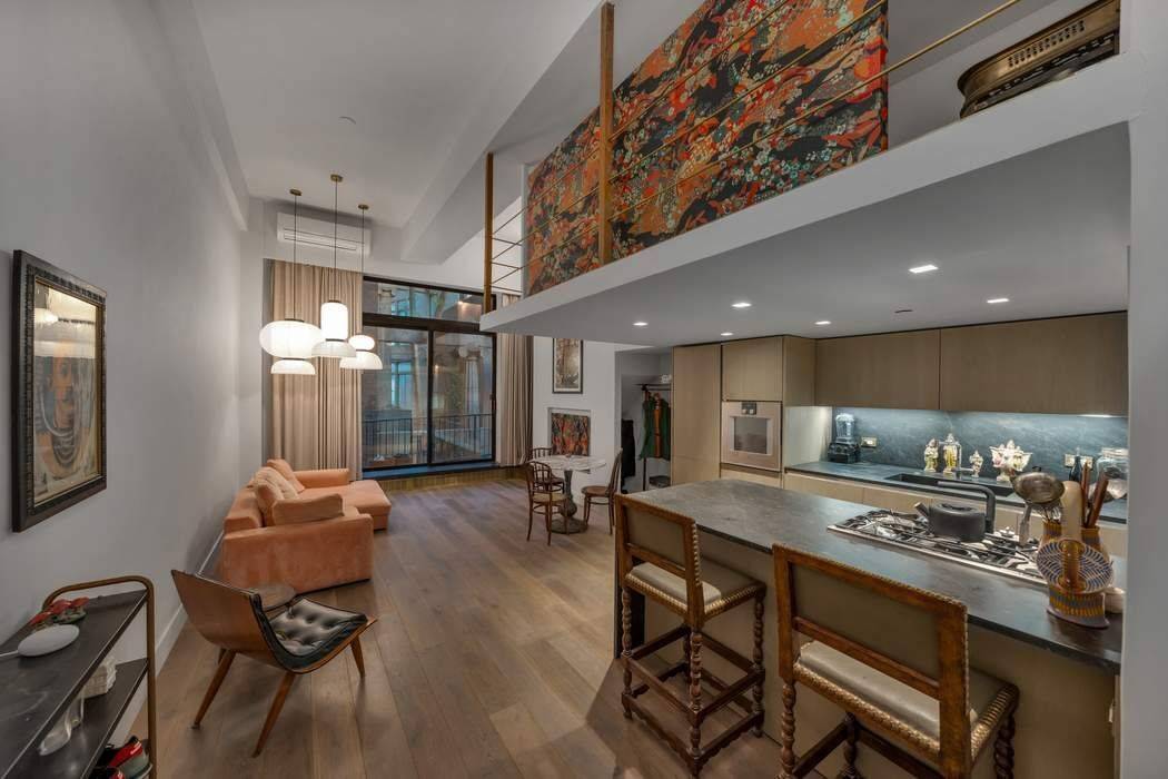 Stylish Duplex Loft with Private Terrace APARTMENT This beautifully renovated condominium loft blends design and functionality with east and west exposures, high ceilings, and a balcony overlooking the building s ...