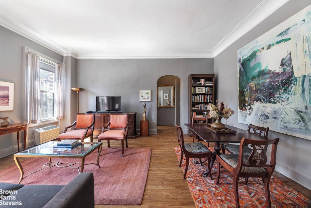 Quintessential Upper West Side living awaits at Apartment 9H at 246 West End Avenue a classic, south facing one bedroom residence with high ceilings, oversized windows, and gracious proportions throughout.