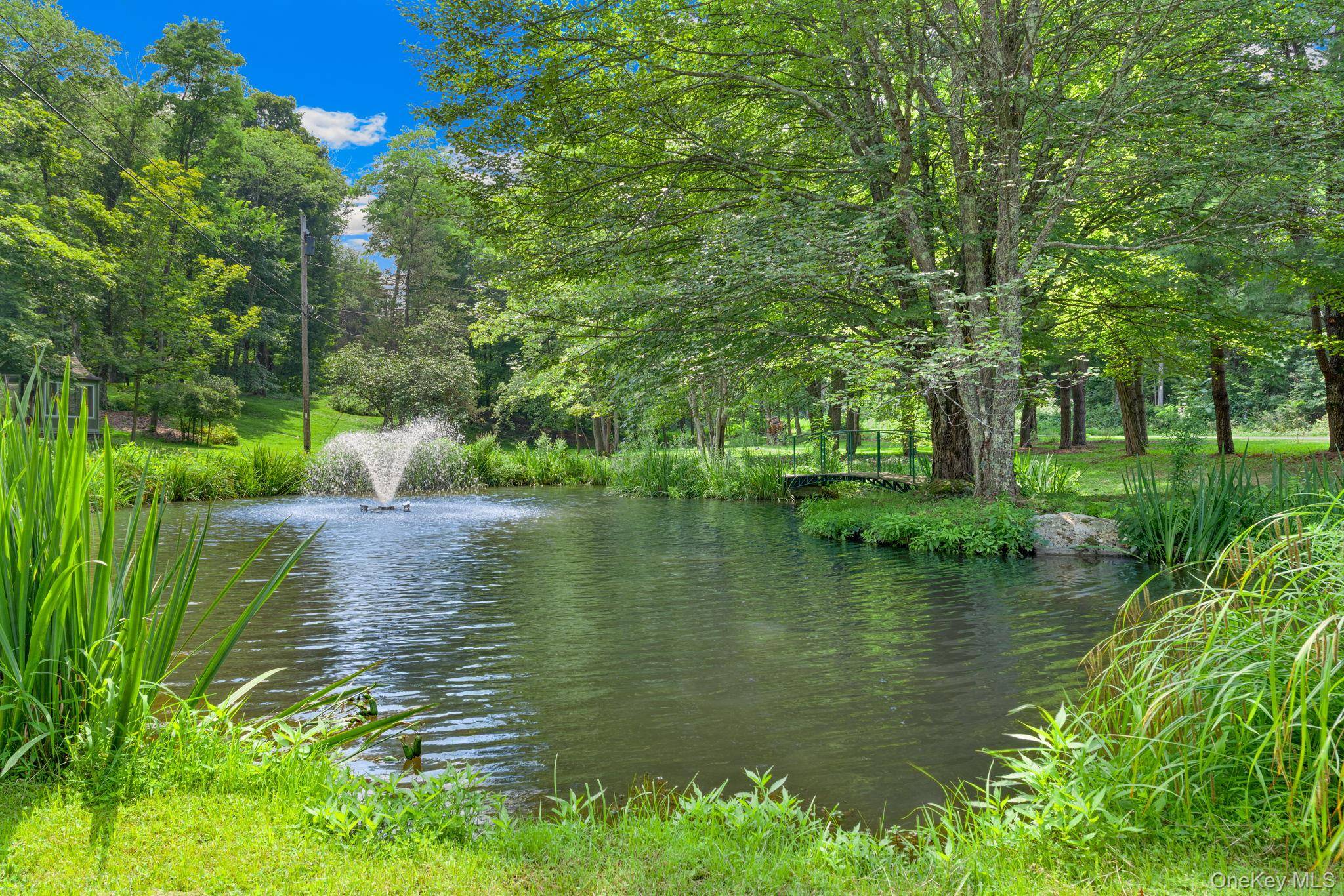 Beautifully landscaped acreage accented by a beautiful pond filled with koi greet you as you enter the driveway to the peaceful Cape Cod style home situated on a knoll overlooking ...