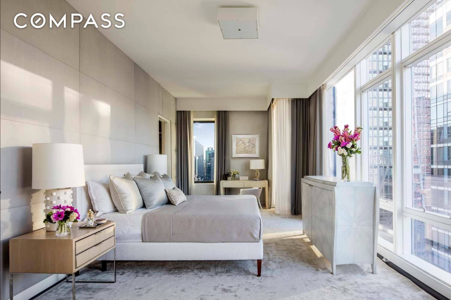 Extraordinary amp ; rare opportunity to purchase two full floor apartments with a private hallway to create a duplex on the 42nd and 43rd floor at the Baccarat with an ...
