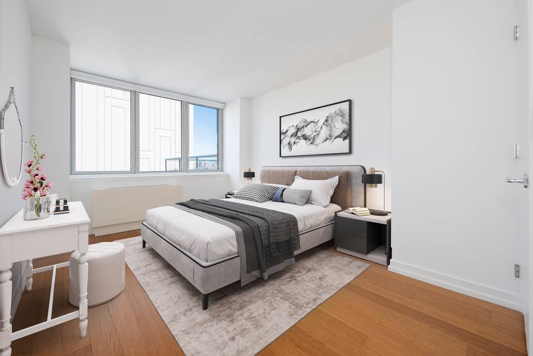 LIMITED TIME ONLY, 1 MONTH FREE OR 1 MONTH OP Great high floor 1 bedroom with gourmet windowed kitchen, spacioius living area, and giant walk in closet in bedroom.