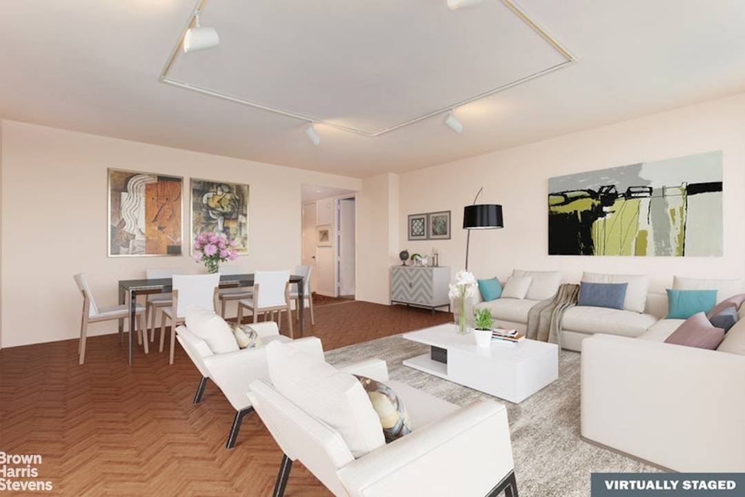 With a fabulous, renovated kitchen and other attractive upgrades throughout, this sparkling home boasts 1, 187 square feet and 1 1 2 travertine marble baths !