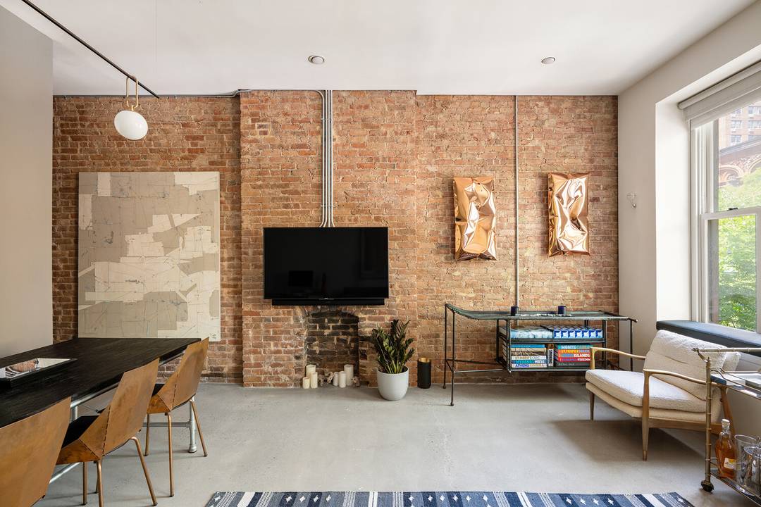 A rare elevator one bedroom loft in a boutique brownstone condominium near Union Square.
