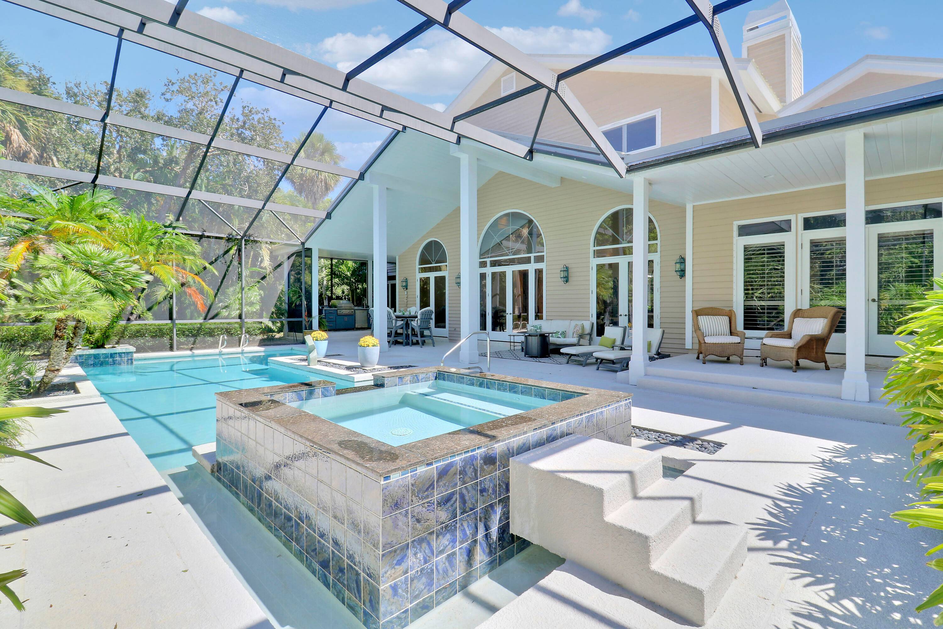 Elegant 4BR 5. 1BA pool home in prestigious Indian Trails, offering 5, 800 SF of refined indoor outdoor living on a lushly landscaped cul de sac.