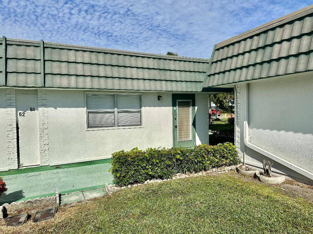 Charming one bedroom, one story home near a golf course.