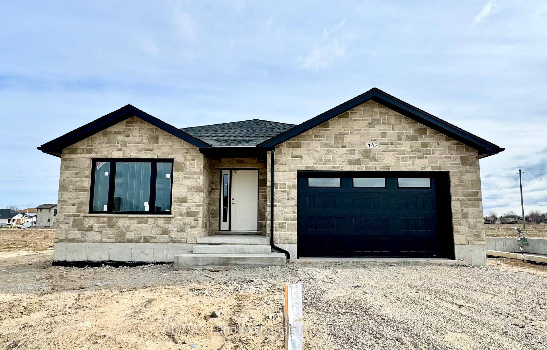 This brand new brick bungalow is currently under construction on the North side of Burnside Street in Port Elgin.