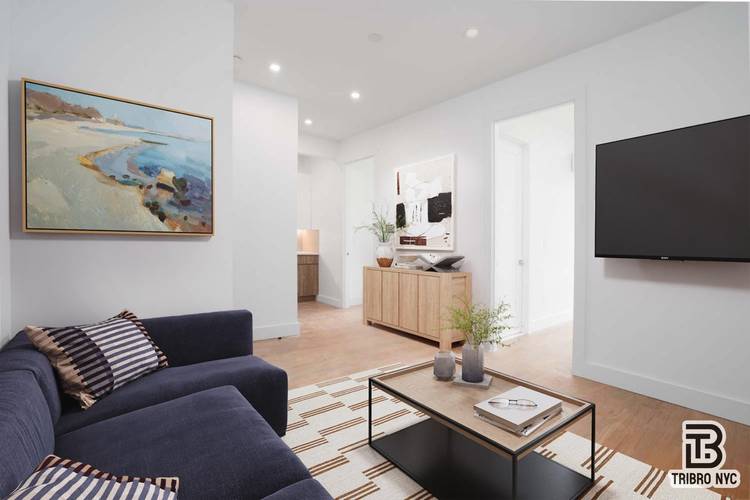 Modern 2BR 2BA This spacious, sunlit 2 bedroom, 2 bathroom apartment features sleek finishes, large windows, and private bathrooms for each bedroom.