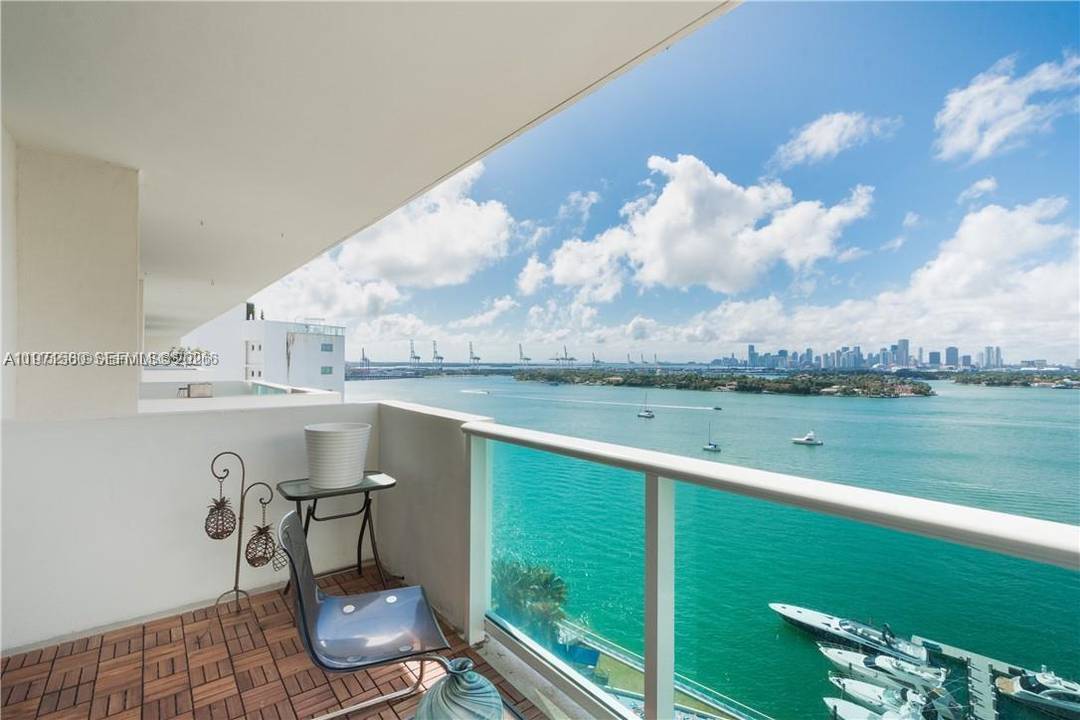 Enjoy spectacular sunsets from this sought after penthouse studio with stunning direct Biscayne Bay views.