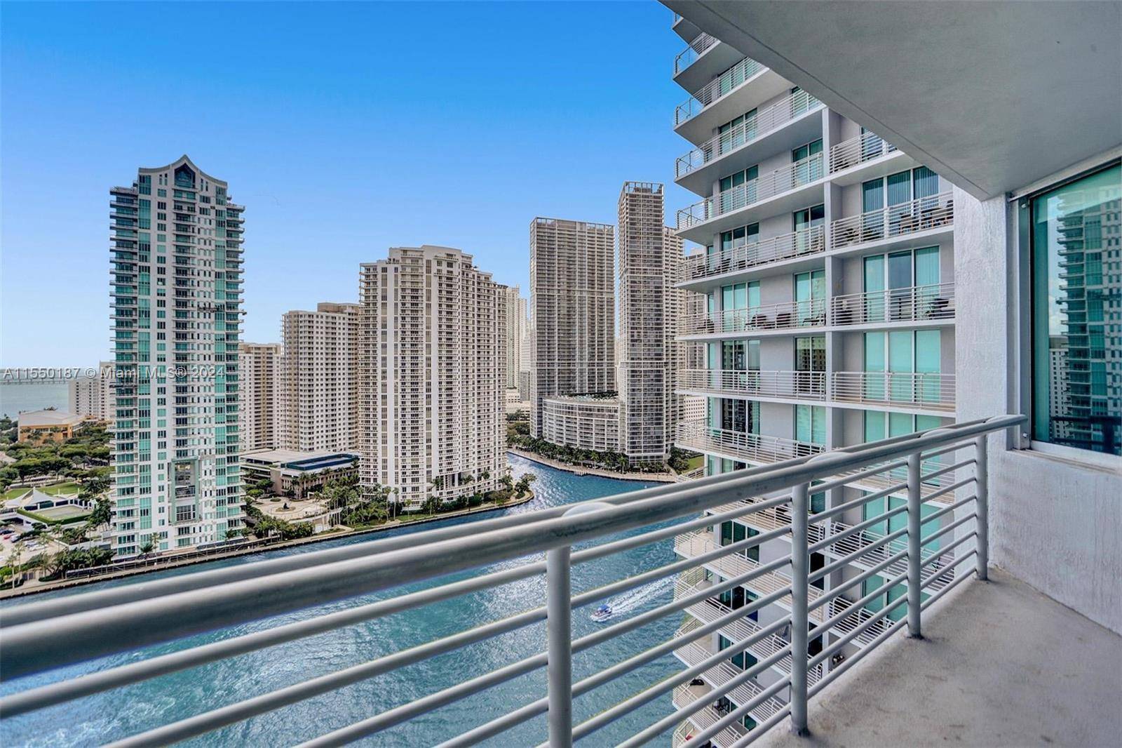 Amazing million dollar views of Biscayne Bay and skyline from most sought after 2 2 line in One Miami East 01'.