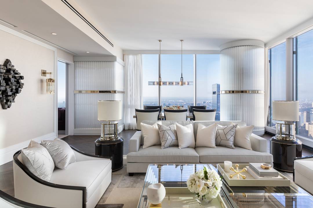 Reside over 550' above New York City in this residence at Central Park Tower.