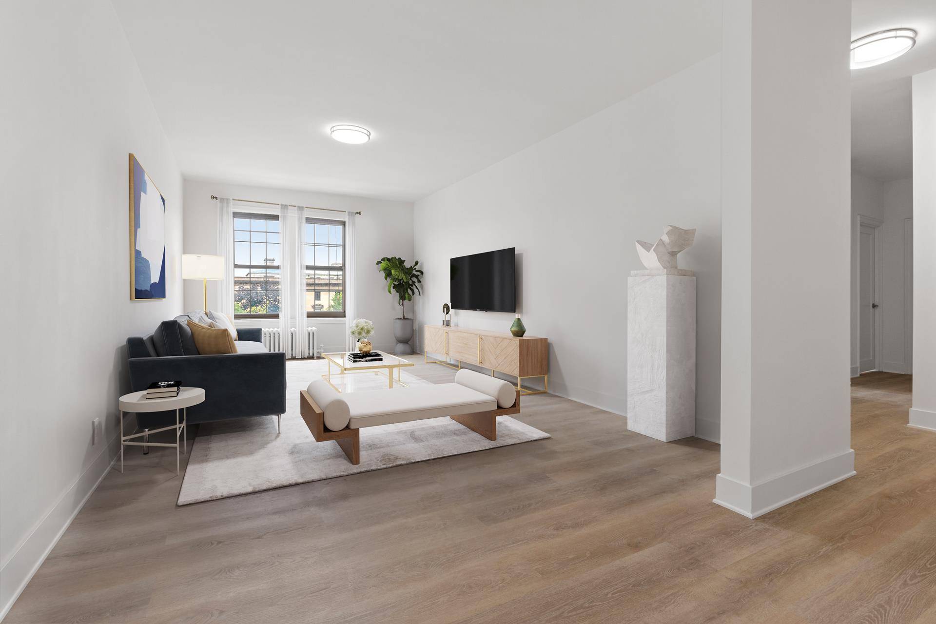Sponsor Unit for Sale ! Huge renovated 2 bedroom apartment in a prewar building at 167th Street and the Grand Concourse, Bronx, NY.