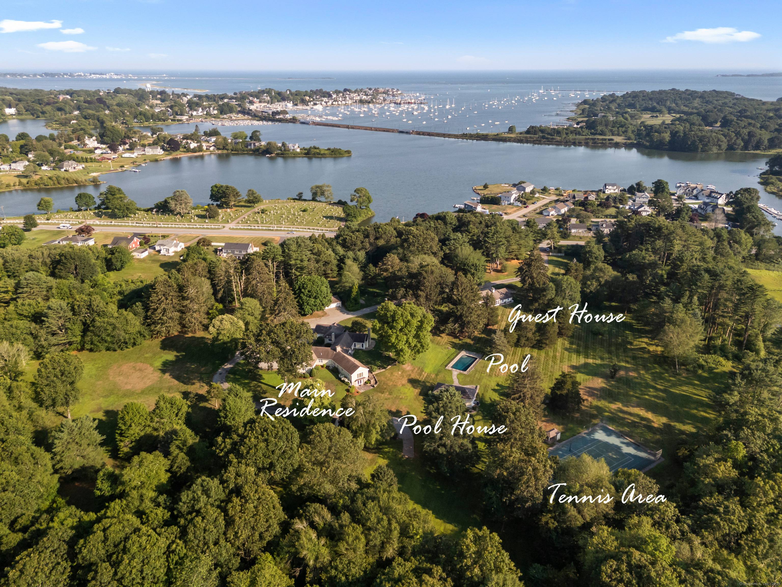 Discover unparalleled elegance on this 20 acre estate in Stonington, Connecticut.