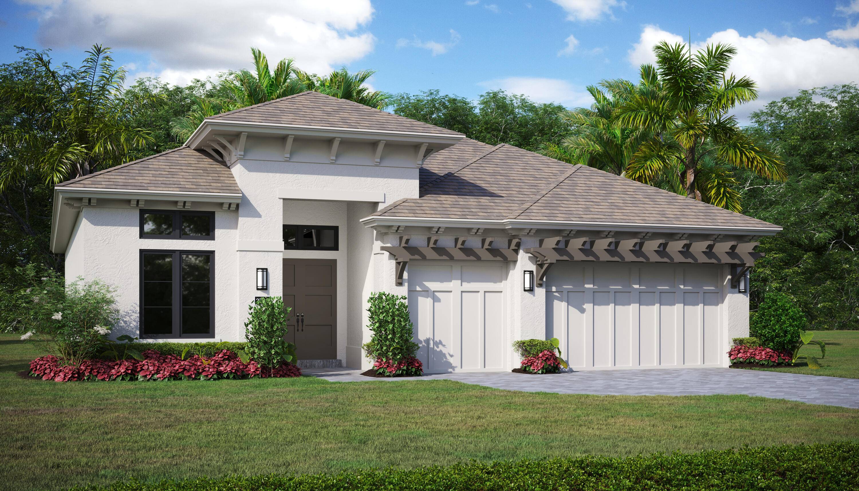 3 bedrooms and 3 baths, currently under construction and scheduled for completion in February 2026.