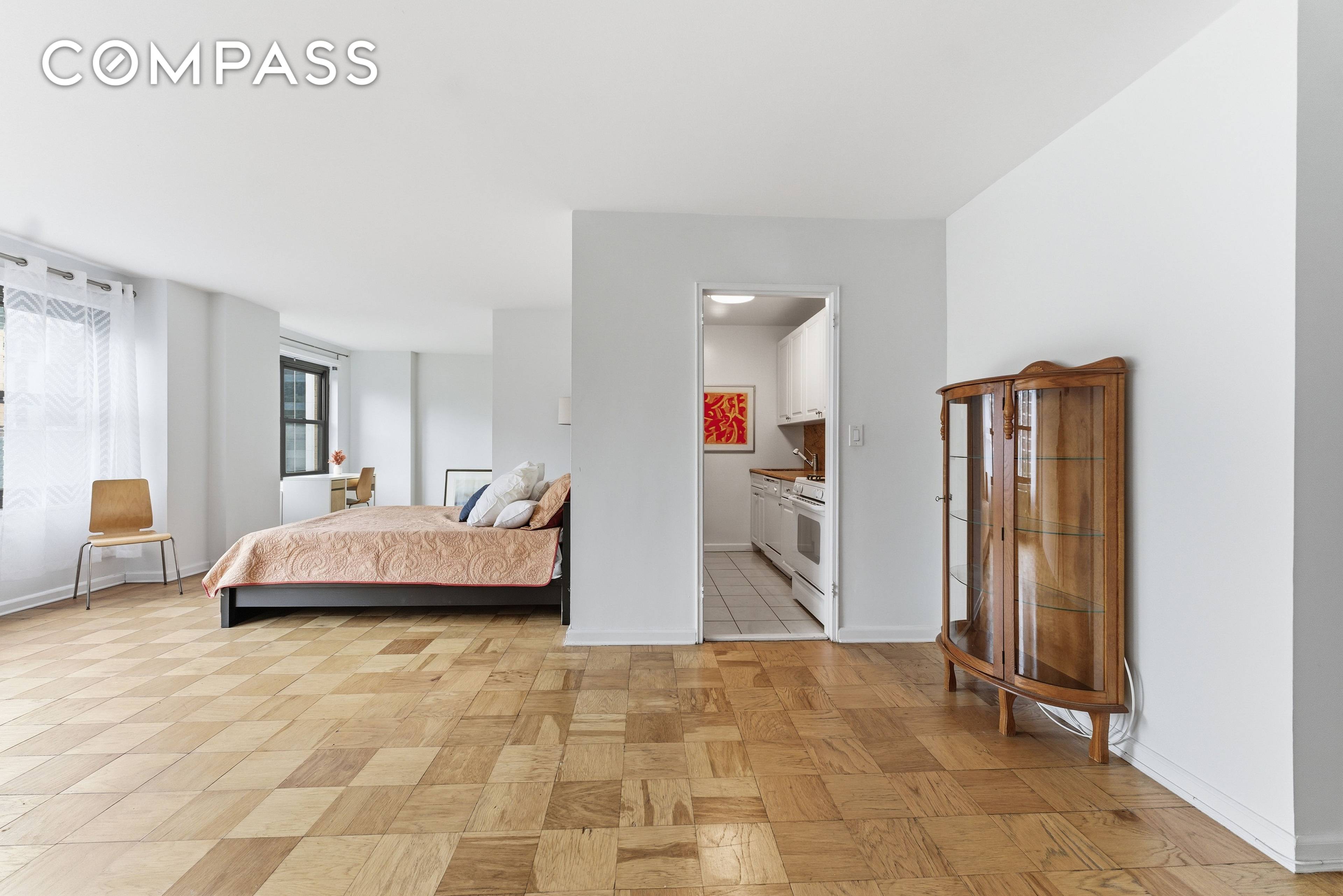 JUMBO SOUTH FACING STUDIO WITH TONS OF LIGHT AND AIR !