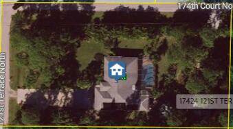 1. 25 Tropical acre corner lot featuring double cement driveway holds approx 8 cars, glass sliders to covered lanai from Master Bd, Dining, Family Rm 2nd bd, vaulted ceilings, wood ...