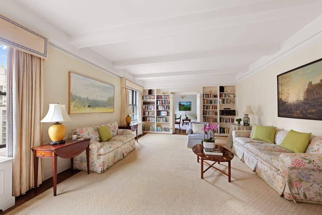 Endless Views of Park Avenue from Expansive 3 Bed, 3 Bath Carnegie Hill Prewar Coop Enter through the spacious gallery into an oversized, sun drenched living room boasting 9 6 ...