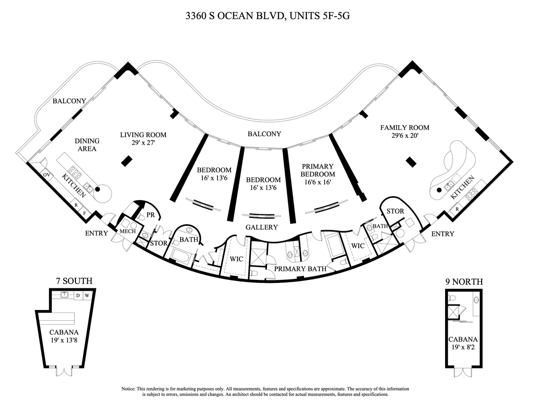 The Art of the Curve 3360 South Ocean Blvd, 5G I amp ; 5F I Imagine a home where the architecture follows the flow of the Atlantic.