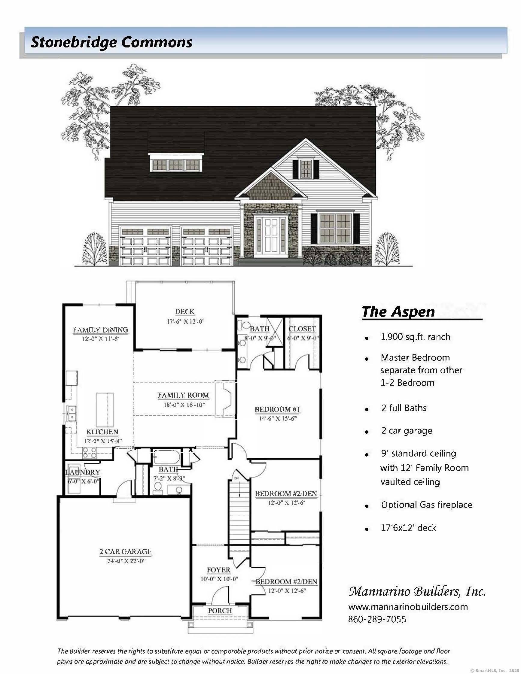 THE ASPEN model. Introducing the NEW Stonebridge Commons a 55 Planned Unit Development in a convenient relaxing setting located in Enfield, CT.