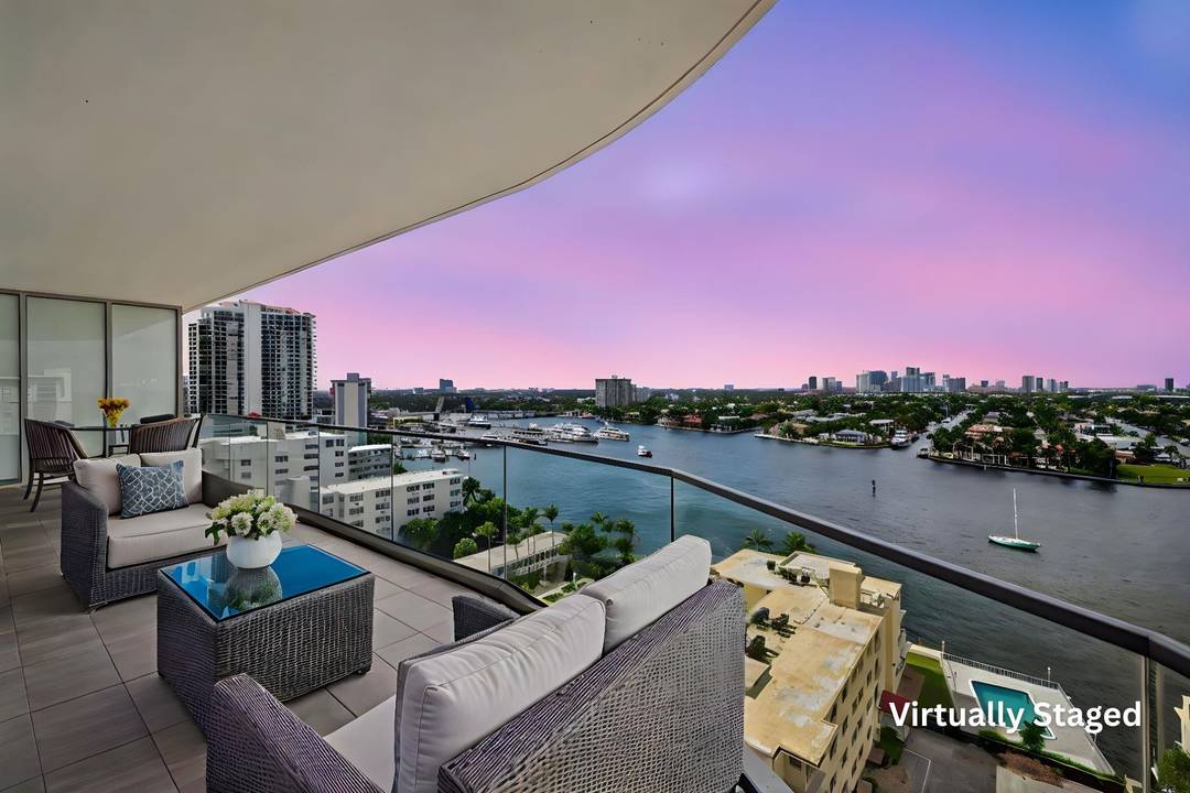 This Cobalt corner residence showcases perfect Intracoastal views for magnificent sunsets and a front row seat to the annual Boat Parade, with a glimpse of the Atlantic from the living ...