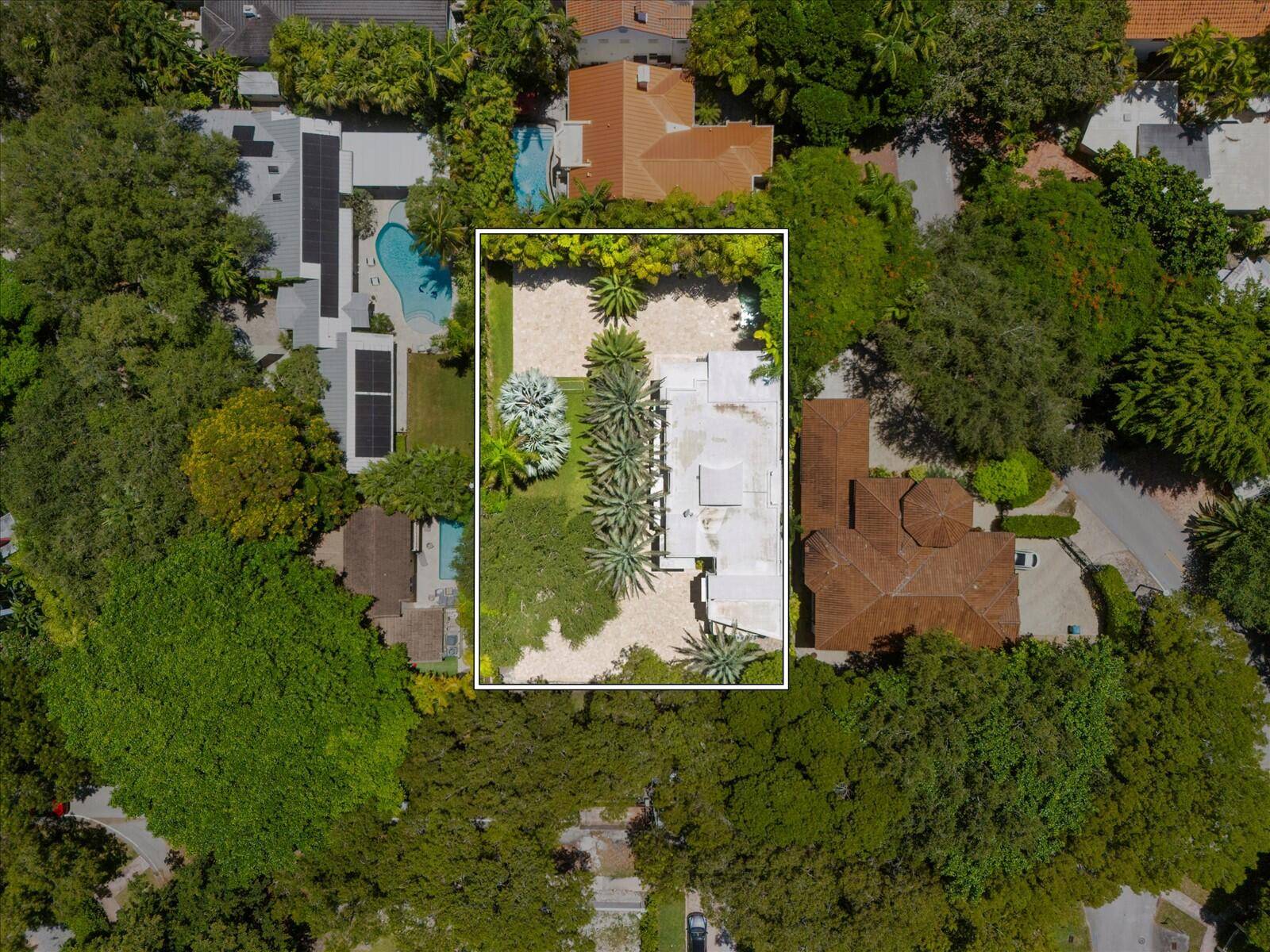 3917 Le Jeune Rd a rare estate now offered with the option to purchase either the existing home on a single lot MLS RX 1112101, or the combined estate including ...