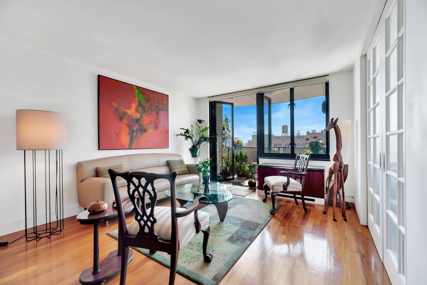 Expansive high floor corner split 2 bedroom, 2 bathroom apartment at The Ascot full service cooperative !