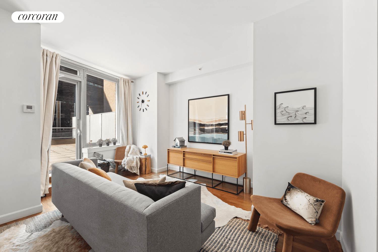 At 580 SF inside, enjoy an oversized studio apartment that lives like a one bedroom, with a massive 648 SF PRIVATE TERRACE, and enjoy a full service lifestyle at your ...