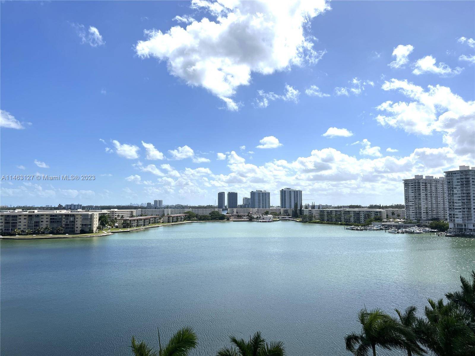 Spectacular SE corner at Admirals Port East with amazing views of Maule Lake City of Aventura.
