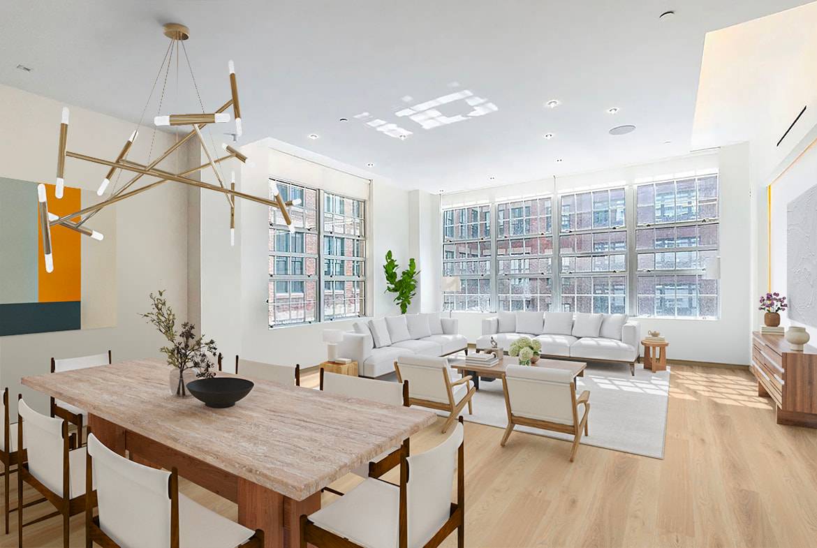 Mint condition turnkey loft available in one of DUMBO's most exclusive boutique condo buildings Welcome to this recently renovated and expansive 3 bedroom home located in a former Brillo daylight ...