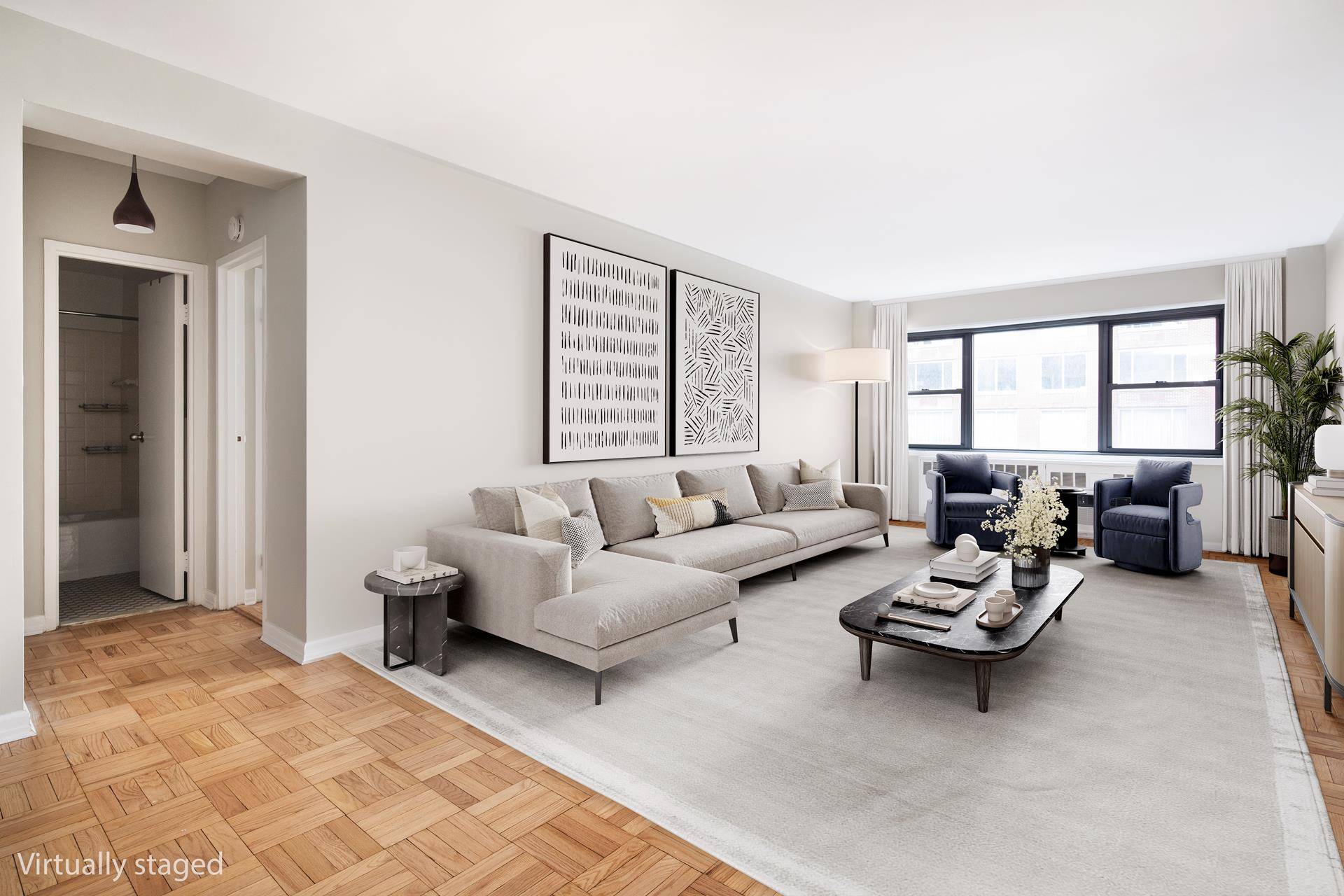 Discover the charm of this inviting one bedroom retreat nestled in the Charing Cross House co op.