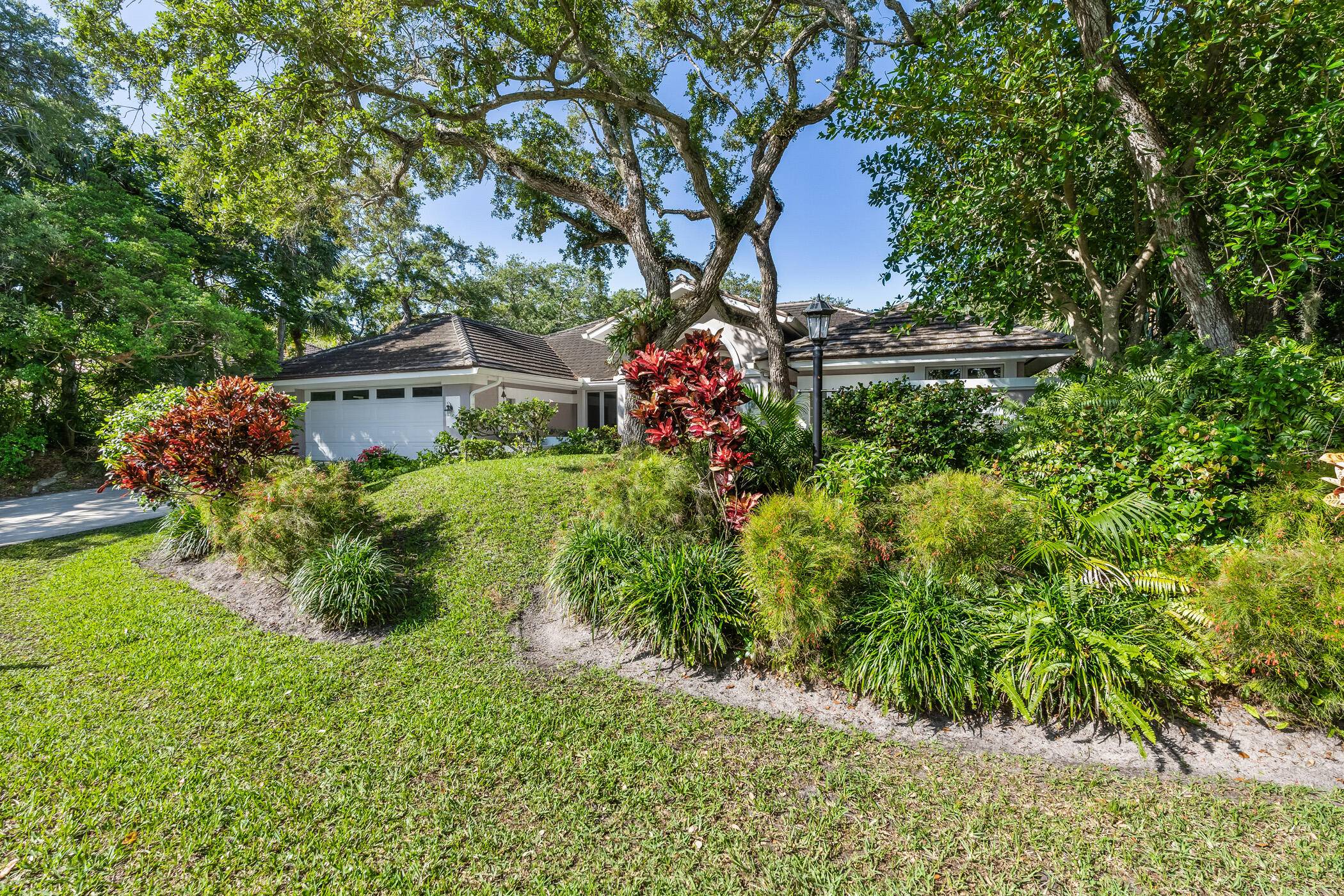 Concrete Block Construction, 2015 Tile Roof and situated on a gorgeous very private lot.