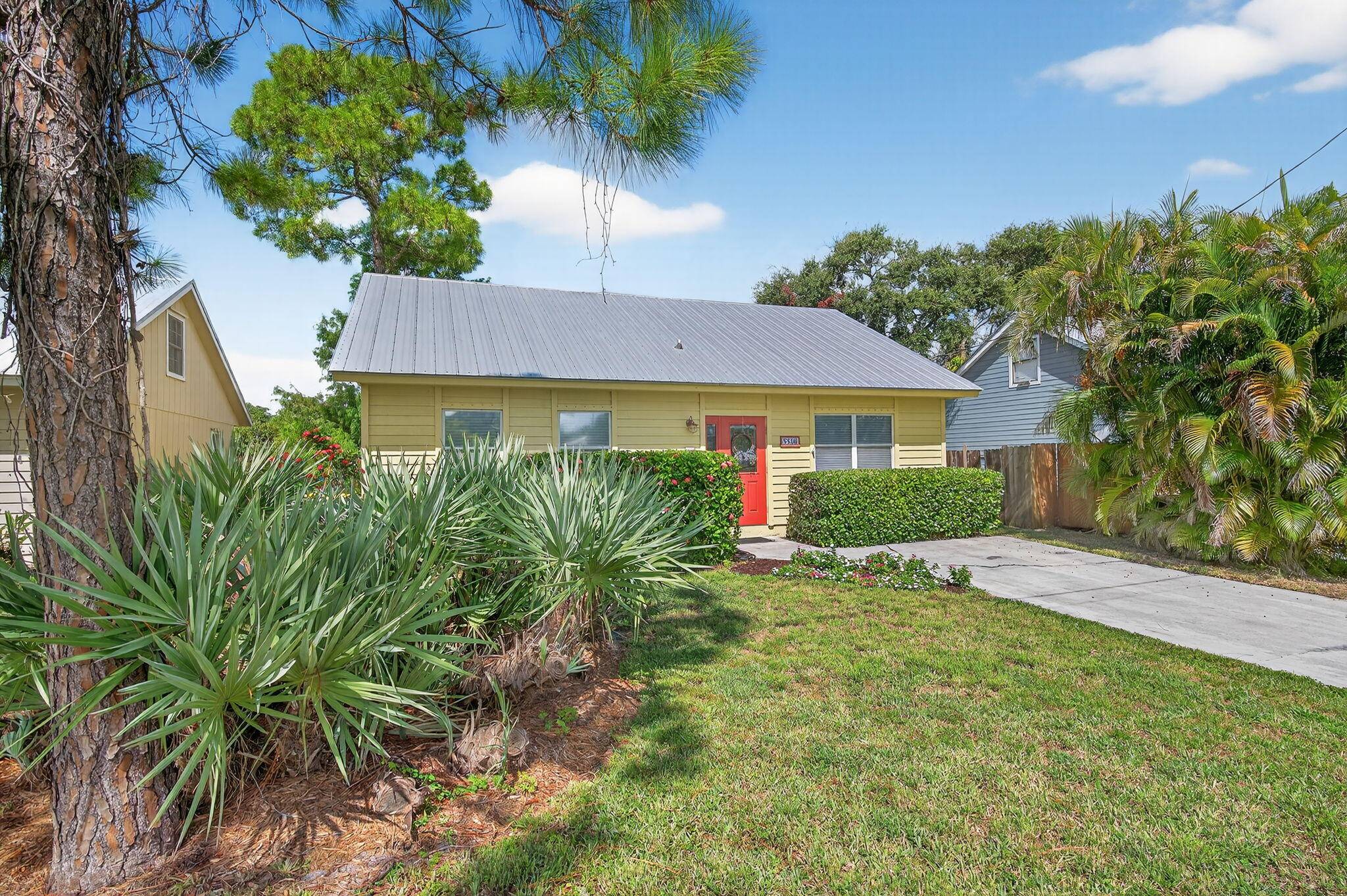 Welcome to this 4 BEDROOM AND 2 BATHROOM charming home featuring a newer roof 2019 and an AC system just 3 years old.