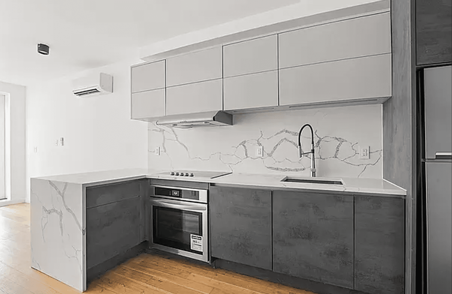 Experience the epitome of modern living with this fully renovated 1 bedroom, 1.