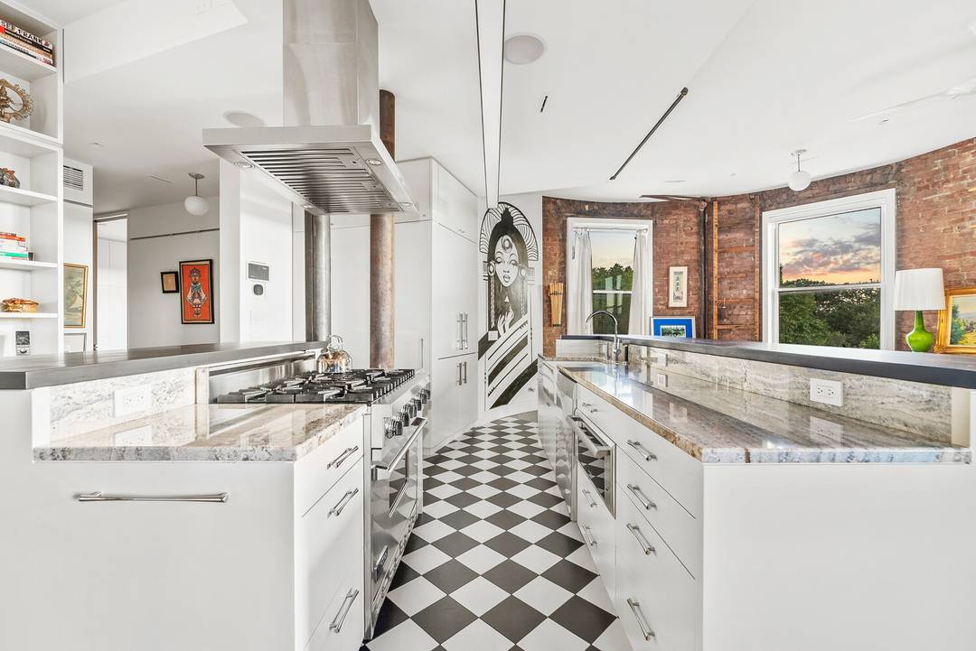 Welcome to 214 Riverside Drive a rare, light filled loft style home offering breathtaking, unobstructed views of the Hudson River and Riverside Park.