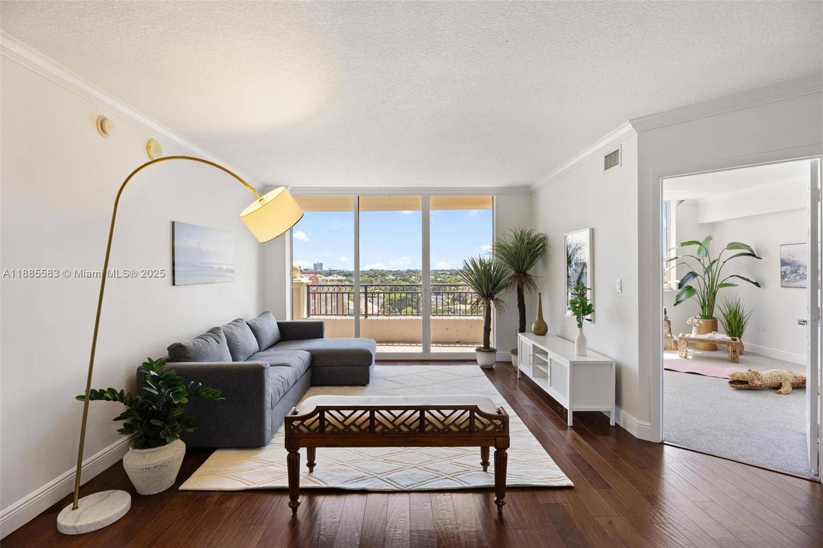 Step into this updated 2 bedroom, 2 bath residence at Gables Marquis, perfectly located on Coral Way just minutes from Coral Gables, Coconut Grove, and Brickell.