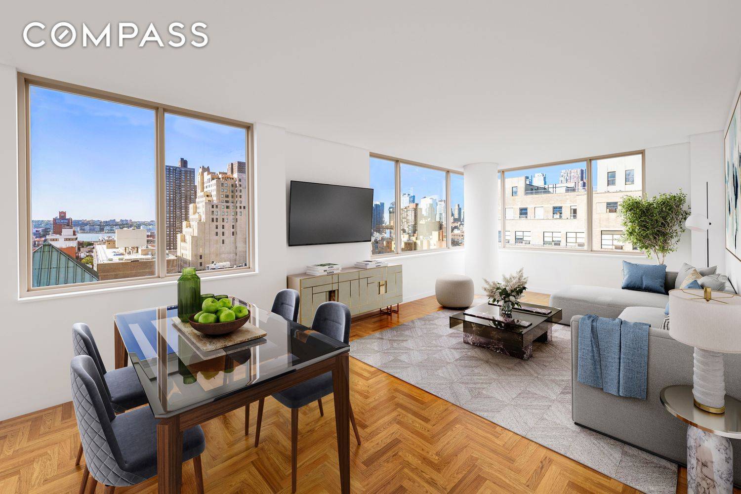This beautiful corner 2 bedroom, 2 bathroom residence offers a thoughtfully designed layout with split bedrooms on each wing, ensuring maximum privacy.