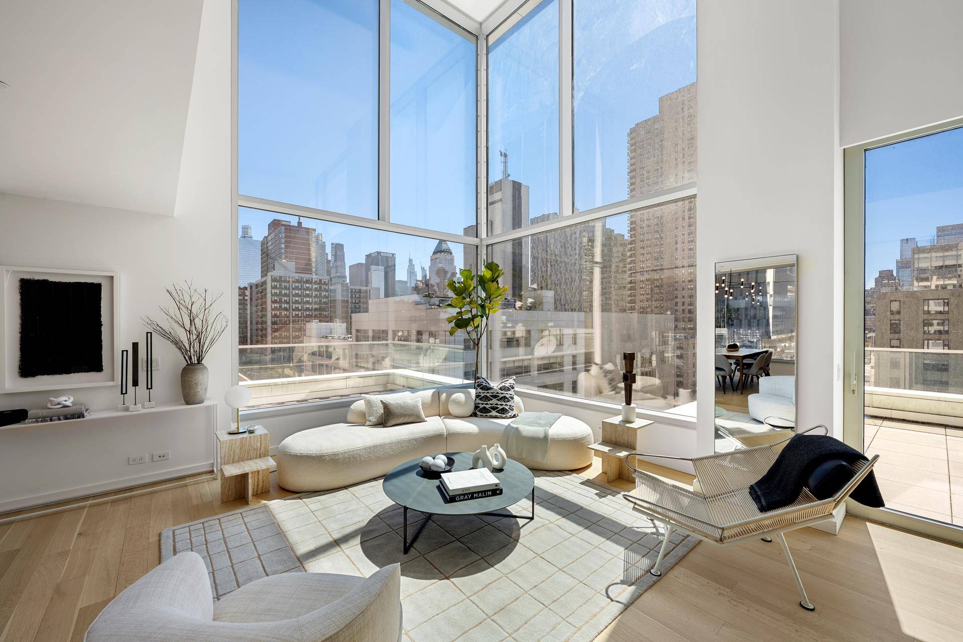 Designed by renowned architect Alvaro Siza with interiors by Gabellini Sheppard, Duplex 9A is a 2, 479 SF three bedroom three and a half bathroom duplex residence featuring an expansive ...