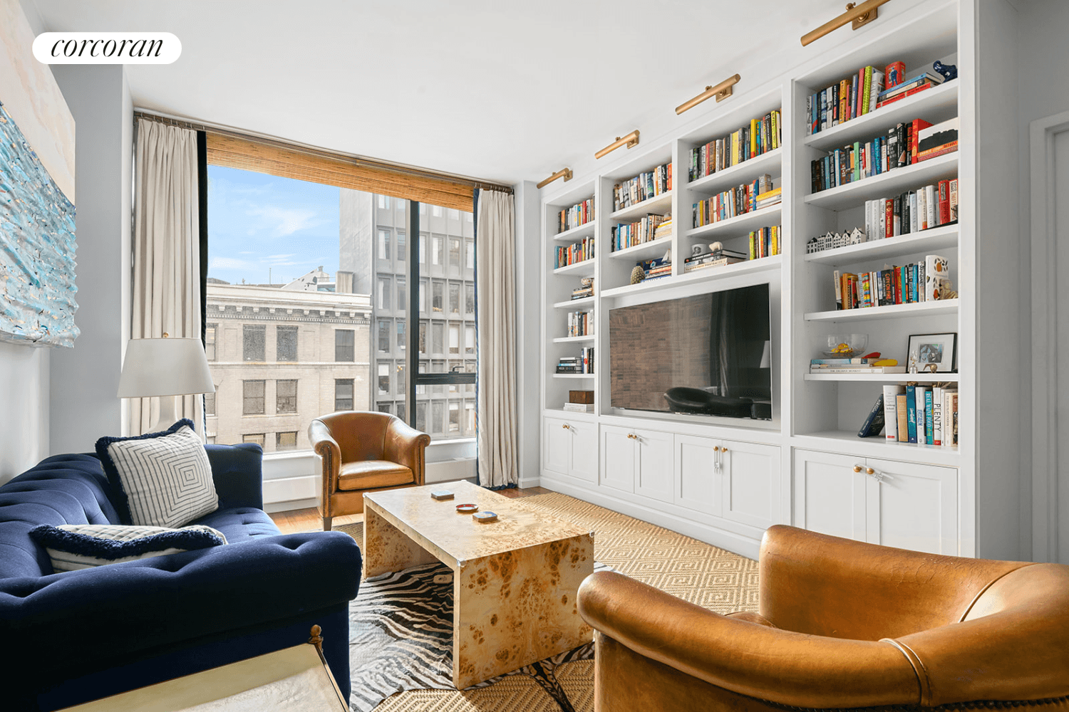 Fantastic, spacious two bedroom, two and a half bathroom home at 255 Hudson Street, a full service condominium in Hudson Square.