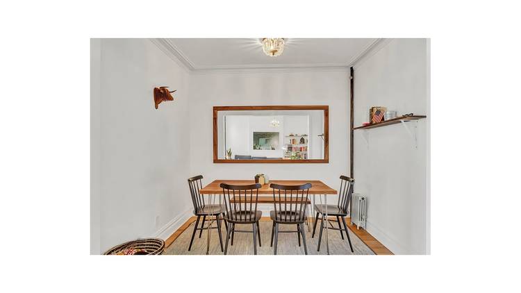 Located just two flights up in a beautifully maintained red brick townhouse, this oversized one bedroom home with a separate office spans approximately 800 square feet and offers a comfortable ...