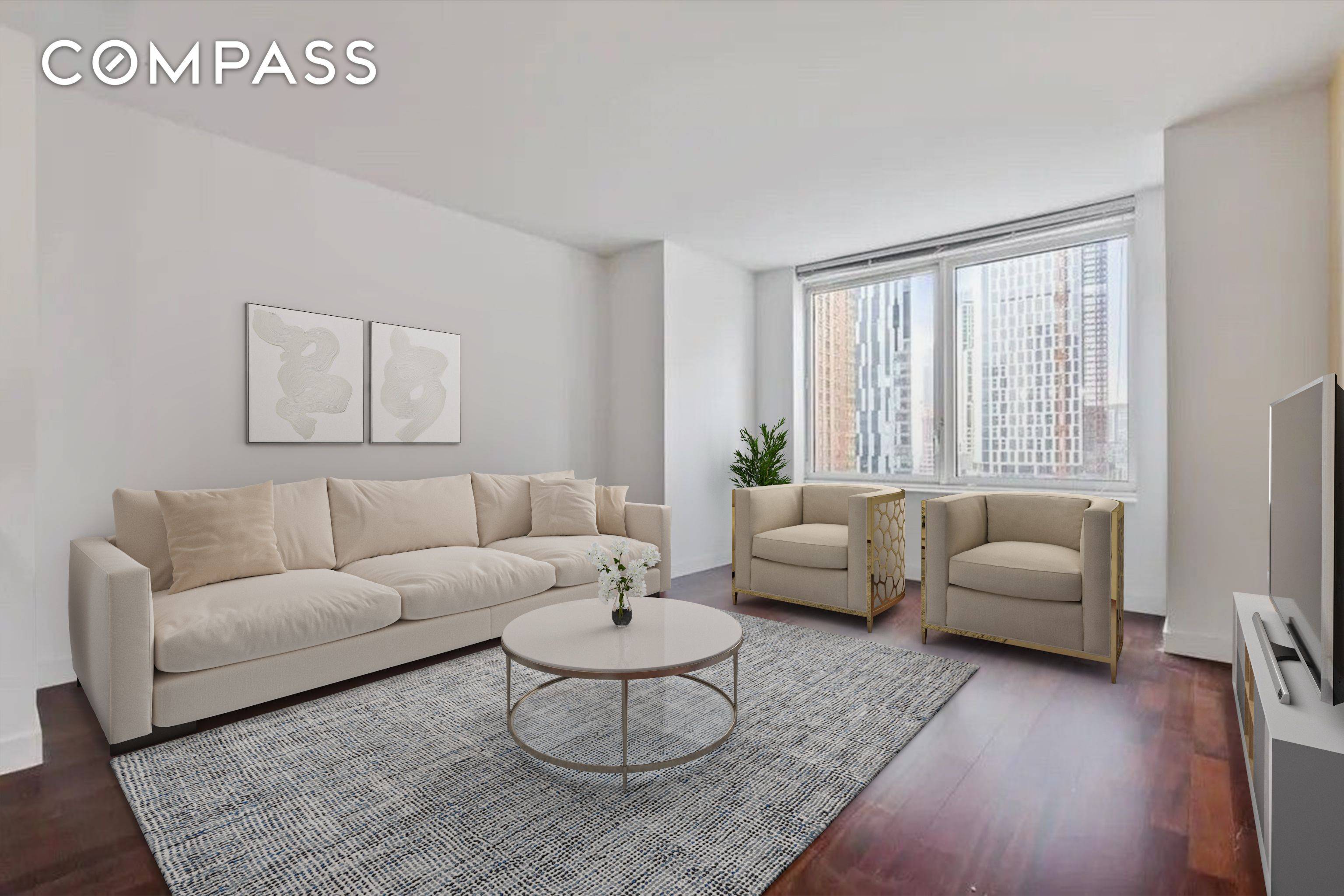 This stunning one bedroom, located in the Oro Condominium, one of the most impressive condos in downtown Brooklyn is a must see !