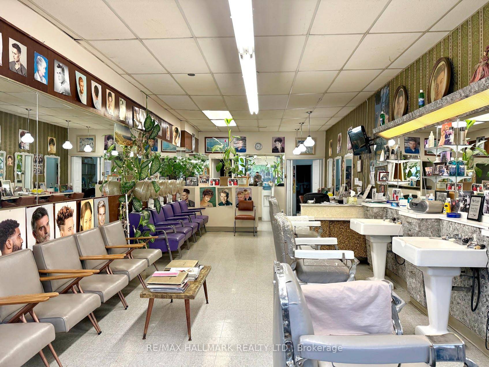 For sale is the iconic George the Barber business a cornerstone of the community and one of Queen East's most recognizable storefronts.