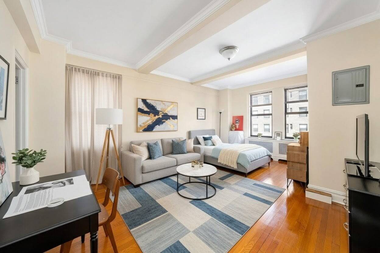 JUST REDUCED ! Bright amp ; Spacious Corner Studio Prime Lincoln Square Location NOW 445K.