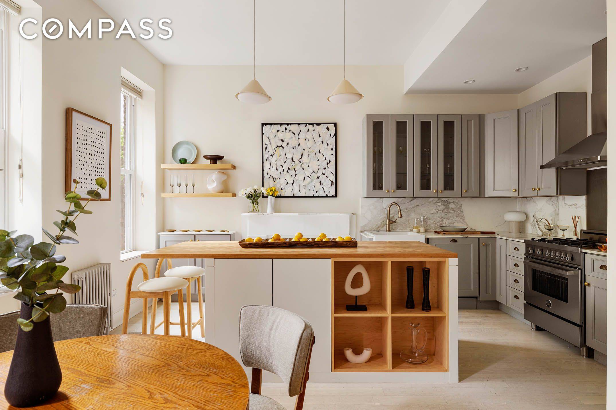 Welcome to this beautifully designed, move in ready duplex with a private garden, located in a charming, converted pre war building in the heart of Clinton Hill.